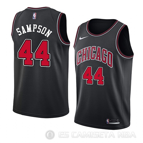 Camiseta Brandon Sampson #44 Chicago Bulls Statement 2018 Negro - Haga un click en la imagen para cerrar